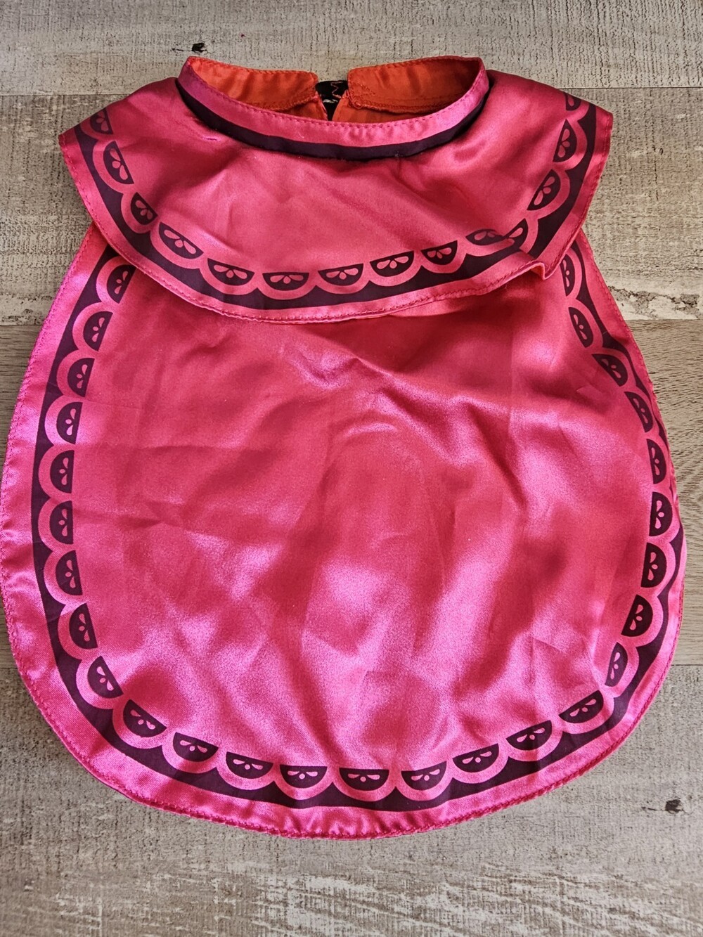 Build a Bear Anna Cape Frozen Disney Costume Princess Travel Pink Red BABW 95a